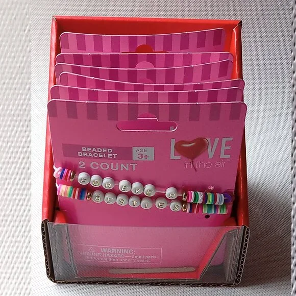 12 New Childrens Beaded Bracelets, NIB, Forever, Besties, Brave, Fearless - Picture 2 of 7